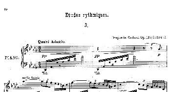 Etudes Rythmiques Op.149(钢琴谱) 本杰明·路易斯保罗·戈达尔