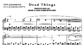 电影《时时刻刻》配乐 6. 死寂 Dead Things(钢琴谱) 菲利普·格拉斯(Philip Glass)