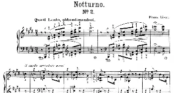 Notturnos S.541(钢琴谱) 弗兰茨·李斯特