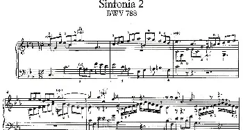 Sinfonia 2 BWV-788(钢琴谱) 巴赫