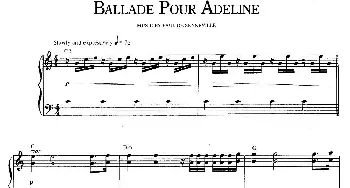 Ballade Pour Adeline(钢琴谱)