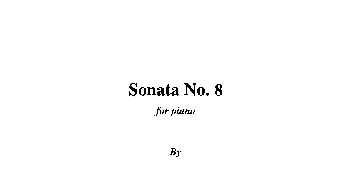 Piano Sonata No.8(钢琴谱) 里奥·奥恩斯坦