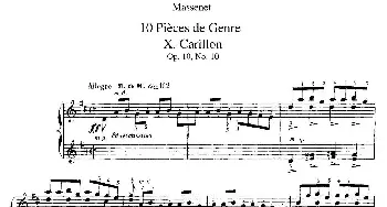 Dix Pièces de Genre Op.10(钢琴谱) 朱尔斯·埃米尔·马斯涅