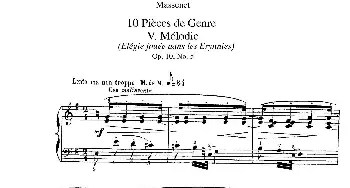 Dix Pièces de Genre Op.10(钢琴谱) 朱尔斯·埃米尔·马斯涅