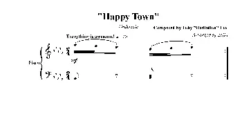 Happy Town(钢琴谱)