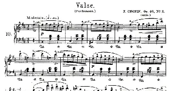 valse Op.69, No.2(钢琴谱) 肖邦