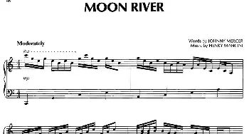 MOON RIVER(钢琴谱)