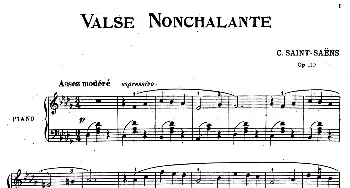 Valse Nonchalante Op.110(钢琴谱) 卡米耶·圣-桑