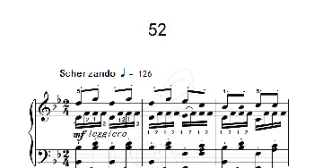 练习曲 52(钢琴谱)