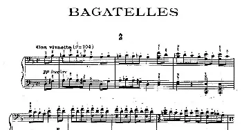 Ten Bagatelles Op.5(钢琴谱) 亚历山大·齐尔品(Alexander Tcherepnin）