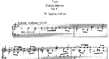 Pieces Breves Op.84(钢琴谱) 加布里埃尔·福雷