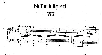 Clavierstucke "Still und Bewegt" Op.24(钢琴谱) [德]狄奥多•柯希纳