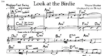 Look at the Birdie(钢琴谱)