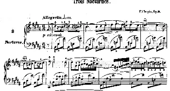 Trois Nocturnes Op.9(钢琴谱) 弗雷德里克·弗朗索瓦·肖邦