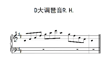 第二级 D大调琶音R H(钢琴谱)