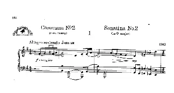 Two Sonatinas for Piano Op.54 No.2(钢琴谱) 谢尔盖·普罗科菲耶夫