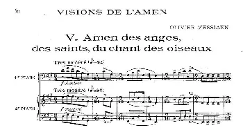 Visions de l'Amen(钢琴谱) 奥利维埃·梅西安