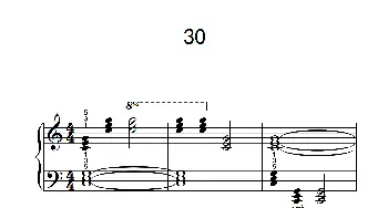 和弦练习 30(钢琴谱)