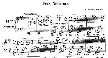 Deux Nocturnes Op.48(钢琴谱) 肖邦-chopin