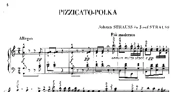 Neue Pizzicato-Polka Op.449(钢琴谱) 约翰·施特劳斯