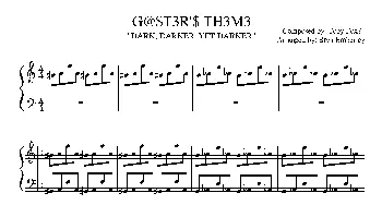 Gasters Theme(钢琴谱)