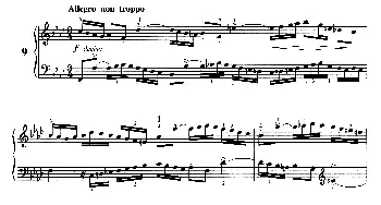 二部创意曲 No.9(钢琴谱)巴赫 巴赫