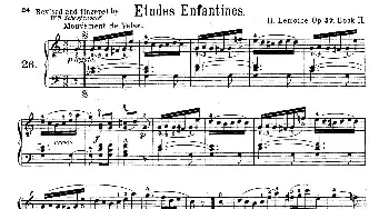 Etudes Enfantines Op.37(钢琴谱) 亨利·莱蒙(Henry Lemoine)