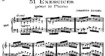 51 Exercises, WoO 6(钢琴谱) Brahms·Johannes(勃拉姆斯）