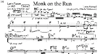 Monk on the Run(钢琴谱)