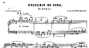 Souvenir de Cuba Op.75(钢琴谱) 路易斯·莫劳·戈特沙尔克