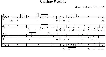 Cantate Domino(钢琴谱)