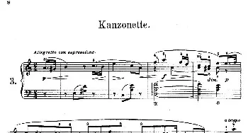 Akvareller Op.19(钢琴谱) 尼尔斯·威廉·加德(Niels Wilhelm Gade）