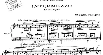 Intermezzo No.3 in A-flat Major(钢琴谱) 弗朗西斯·普朗克