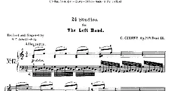 Czerny - 24 Piano Studie(钢琴谱) Czerny(车尔尼）