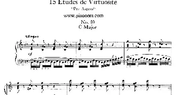 15 Etudes de Vortuosite Op.72(钢琴谱) 莫里兹·莫什科夫斯基