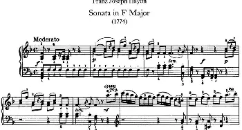 海顿 钢琴奏鸣曲 Hob XVI 29 in F major(钢琴谱) 海顿