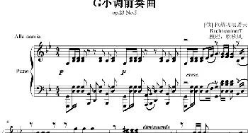 G小调前奏曲.(钢琴谱)