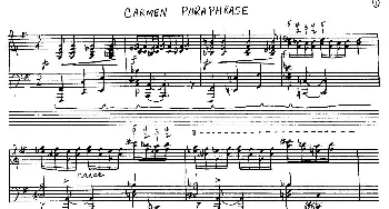 Carmen Variations 12 Pieces(钢琴谱) 弗拉基米尔·霍洛维兹