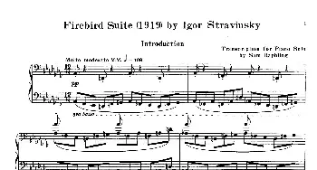 火鸟组曲 Firebird Suite(钢琴谱) 伊戈尔·斯特拉文斯基