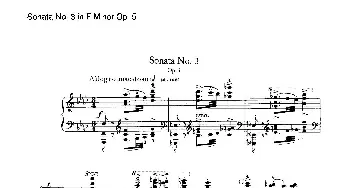 Piano Sonata No.3 in f Minor Op.5(钢琴谱) 约翰内斯·勃拉姆斯