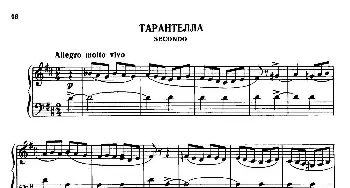 Tarantella in D Major(钢琴谱) 亚历山大·波菲里耶维奇·鲍罗丁(Alexander Porphyrievitch Borodin)