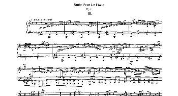 Suite Pour Le Piano Op.8(钢琴谱) 达律斯·米约