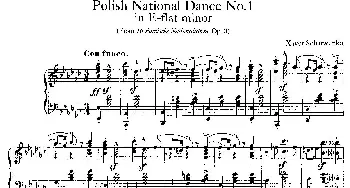 Five Polish National Dance Op.3(钢琴谱) 泽维尔·沙温卡