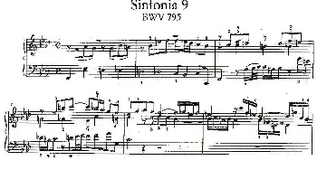 Sinfonia 9 BWV-795(钢琴谱)