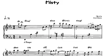 Misty(钢琴谱)