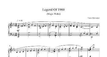 魔幻圆舞曲  Legend of 1900(钢琴谱) Ennio Morricone