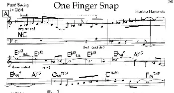 One Finger Snap(钢琴谱)
