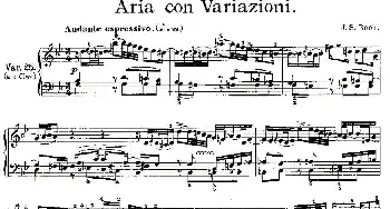 Aria con Variazioni 之25(钢琴谱) J.S.Bach