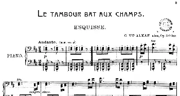 Le Tambour bat aux Champs Op.50bis(钢琴谱) 查理斯·沃伦汀·阿尔坎