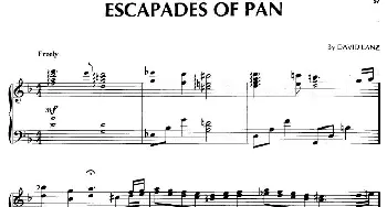 Escapades Of Pan(钢琴谱) 大卫.蓝兹